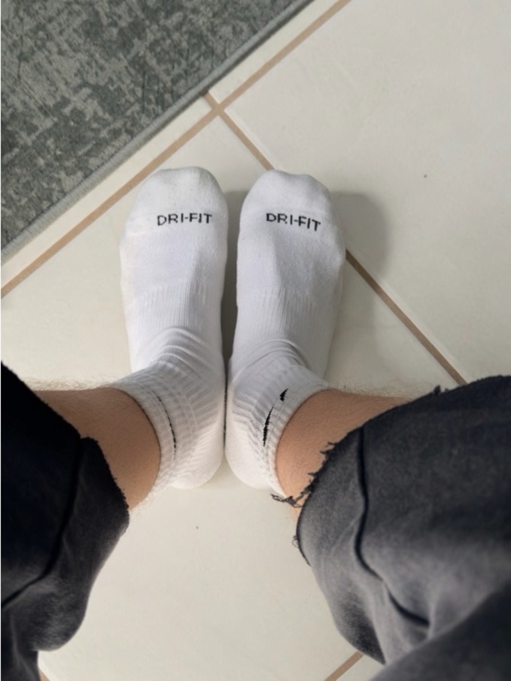 Nike White Dri-FIT Low-Cut Athletic Socks